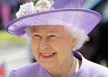 Queen Elizabeth II visits a new maternity ward at the Lister Hospital in Stevenage.