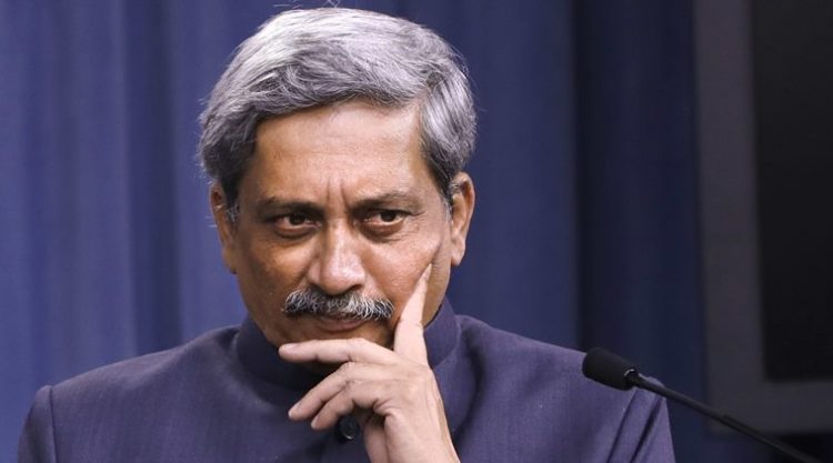 Indian Defense MinisterManohar Parrikar listens during a joint news conference with Defense Secretary Ash Carter at the Pentagon, Monday, Aug. 29, 2016. (AP Photo/Jacquelyn Martin)