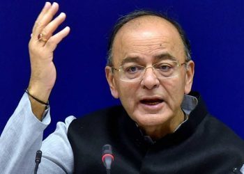 New Delhi: Union Finance Minister Arun Jaitley addressing media after the 22nd meeting of the Goods and Services Tax (GST) Council, in New Delhi on Friday. PTI Photo by Atul Yadav(PTI10_6_2017_000240A)