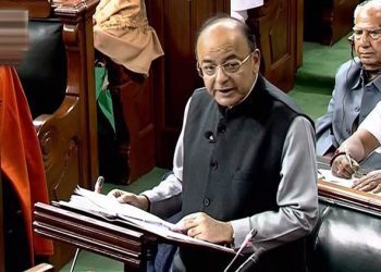 New Delhi: Union Finance Minister Arun Jaitley presents the Union Budget at Parliament, in New Delhi on Thursday.  PTI Photo / TV Grab (PTI2_1_2018_000015B)