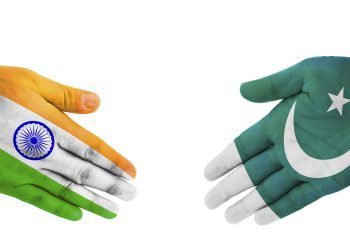 India-Pakistan Handshake