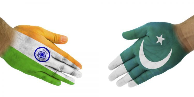 India-Pakistan Handshake