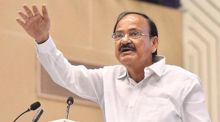 New Delhi:Vice President, Venkaiah Naidu address during the National Award to Teachers  2016 during a function in New Delhi on Tuesday. PTI Photo by Shahbaz Khan(PTI9_5_2017_000088b)