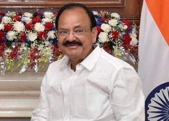 New Delhi: Prime Minister of Nepal, Sher Bahadur Deuba calling on Vice President, M Venkaiah Naidu, in New Delhi on Thursday. PTI Photo (PTI8_24_2017_000149B)