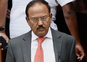 New Delhi: NSA Ajit Doval after a Cabinet meeting at South Block  in New Delhi on Wednesday. PTI Photo by Subhav Shukla (PTI4_6_2016_000024b)
