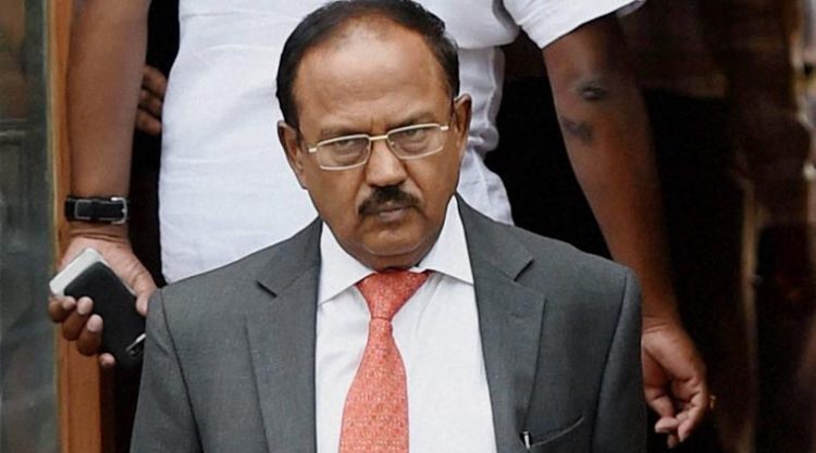 New Delhi: NSA Ajit Doval after a Cabinet meeting at South Block  in New Delhi on Wednesday. PTI Photo by Subhav Shukla (PTI4_6_2016_000024b)