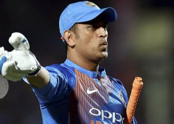 Vizag: India's MS Dhoni during the first T20 international cricket match between India and Australia at the Dr. YS Rajasekhara Reddy ACAVDCA Cricket Stadium in Vizag, on Sunday, Feb. 24, 2019. (PTI Photo/R Senthil Kumar)(PTI2_24_2019_000203B)