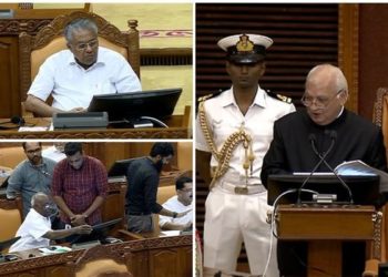 “ബഹുമാന്യ സാമാജികരേ” മലയാളത്തിൽ ഗവർണർ : ഗോ ബാക് വിളികൾക്കിടയിൽ അടി പതറാതെ ആരിഫ് ഖാൻ