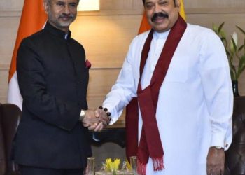 ശ്രീലങ്കൻ പ്രധാനമന്ത്രിയുടെ ഔദ്യോഗിക സന്ദർശനം : മഹിന്ദ രാജപക്സെ വിദേശകാര്യമന്ത്രി എസ് ജയശങ്കറെ സന്ദർശിച്ചു