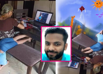 ‘എന്റെ മനസ്സാണ് എന്റെ മോണിറ്റർ‘; ഓൺലൈൻ പഠനത്തിന് നേർക്ക് മുഖം തിരിക്കുന്ന കുട്ടിയുടെ ചിത്രത്തിന് സ്വതന്ത്ര ഭാഷ്യം ചമച്ച് യുവ ചിത്രകാരൻ