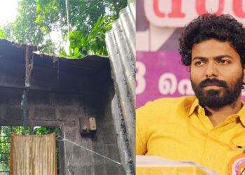 യുവമോര്ച്ച സംസ്ഥാന സെക്രട്ടറിയുടെ വീട് മഴയത്ത് തകര്ന്നു; മറ്റൊരു താമസസ്ഥലം തേടി ശ്യാം രാജും കുടുംബവും