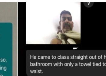 തോർത്ത് മാത്രമുടുത്ത് പെൺകുട്ടികൾക്ക് മുന്നിൽ ഓൺലൈൻ ക്ലാസ്; അധ്യാപകൻ അറസ്റ്റിൽ