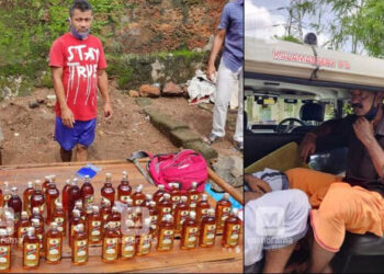 ‘സഞ്ചരിക്കുന്ന ബാർ’; തട്ടുകടയിലെ ‘പ്രത്യേക കട്ടൻ’; കളമശ്ശേരിയിൽ നാട്ടുകാരുടെ നേതൃത്വത്തിൽ വൻ മദ്യവേട്ട