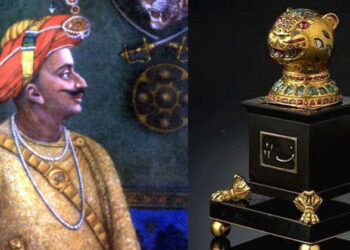 ടിപ്പുവിന്റെ സിംഹാസനത്തിലെ സ്വര്‍ണക്കടുവ ലേലത്തിന് വച്ച്‌ ബ്രിട്ടീഷ് സര്‍ക്കാര്‍; ഇന്ത്യയില്‍ നിന്നും കടത്തിക്കൊണ്ടു പോയ വസ്തു വിറ്റ് പണമുണ്ടാക്കുന്നതിന്റെ ധാര്‍മ്മികത ചോദ്യം ചെയ്ത് സമൂഹ മാധ്യമങ്ങൾ