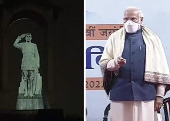 ഇന്ത്യാ ഗേറ്റിൽ തല ഉയർത്തി നേതാജി; സൈന്യത്തിൽ ബംഗാൾ റെജിമെന്റ് രൂപീകരിക്കണമെന്ന അഭ്യർത്ഥനയുമായി ബംഗ്ലാ പോഖോ