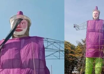 പുതുവർഷത്തിൽ കത്തിക്കാനൊരുക്കിയ പാപ്പാഞ്ഞിക്ക് പ്രധാനമന്ത്രിയുടെ മുഖസാദൃശ്യം; ശക്തമായ പ്രതിഷേധം; ഒടുവിൽ മുഖം മാറ്റാൻ തയ്യാറായി സംഘാടകർ