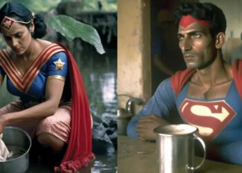 ചൂണ്ടയിടുന്ന അയേണ്‍ മാന്‍, തുണി അലക്കുന്ന വണ്ടര്‍ വുമണ്‍;  ‘സാഡ് സൂപ്പര്‍ഹീറോസ് ഇന്‍ കേരള’ ചിത്രങ്ങള്‍ വൈറല്‍