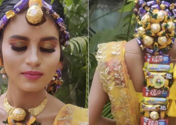 എന്തായിത് മിഠായിക്കടയോ! ബ്രൈഡല്‍ ഹെയര്‍സ്‌റ്റൈലില്‍ അമ്പരന്ന് ഇന്റെര്‍നെറ്റ് ലോകം