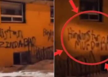 കാനഡയിൽ ഹിന്ദു ക്ഷേത്രത്തിൽ ഖാലിസ്ഥാൻ മുദ്രാവാക്യങ്ങൾ;  ക്ഷേത്ര ചുവരുകൾ വികൃതമാക്കി; ശക്തമായി അപലപിച്ച് ഇന്ത്യൻ കോൺസുലേറ്റ് ജനറൽ