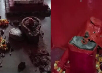 മദ്ധ്യപ്രദേശിൽ ഹനുമാൻ ക്ഷേത്രത്തിന് നേരെ ആക്രമണം ; ശക്തമായ പ്രതിഷേധവുമായി ഹിന്ദു വിശ്വാസികൾ
