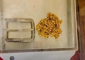 ഗ്രീൻചാനൽ വഴി ബെൽറ്റിന്റെ ബക്കിളിലൂടെ സ്വർണക്കടത്ത്; യുവാവ് പിടിയിൽ