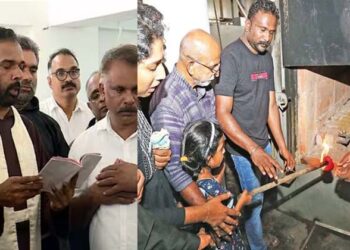 കൊച്ചുമകൾ ചിതയ്ക്ക് തീ കൊളുത്തി ; കത്തോലിക്കാ സഭാ വിശ്വാസിയെ അഗ്നി ശുദ്ധമാക്കി; ഇത് പുതുചരിത്രം