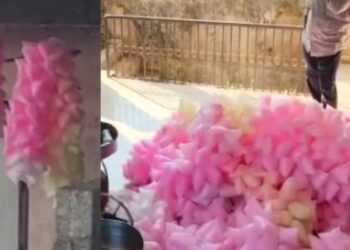 വസ്ത്രത്തിൽ ചേർക്കുന്ന നിറങ്ങൾ കലർത്തി പഞ്ഞി മിഠായി നിർമ്മാണം; 20 ഓളം വിവിധഭാഷാ തൊഴിലാളികൾക്കെതിരെ കേസ്