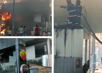 കുട്ടനെല്ലൂരിൽ കാർ ഷോറുമിൽ തീപിടിത്തം; വാഹനങ്ങൾ കത്തി നശിച്ചു