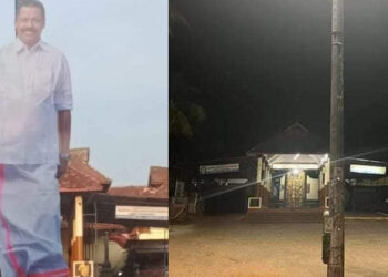 മുഖത്തല മുരാരിയുടെ മുന്നിലെ എം.വി ഗോവിന്ദന്റെ കട്ടൗട്ട് മാറ്റി; ഭക്തജനങ്ങളുടെ പ്രതിഷേധം ഫലം കണ്ടു