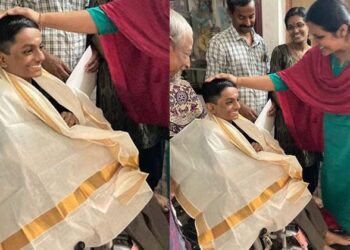 ദൈവത്തിന്റെ കൈയ്യൊപ്പുള്ള മുഹൂർത്തം; വൈഷ്ണവിനെ ശിരസ്സിൽ കൈവെച്ച് അനുഗ്രഹിച്ച് ടീച്ചർ; ഈ വിജയത്തിന് തിളക്കം കൂടുതലാണ്