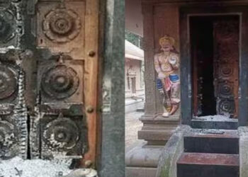 ആയിരവല്ലി ധർമ്മശാസ്താ ക്ഷേത്രത്തിൽ മോഷണ ശ്രമം; ശ്രീ കോവിലുകൾക്ക് തീയിട്ടു; പിന്നിൽ സാമൂഹ്യവിരുദ്ധരെന്ന് സൂചന