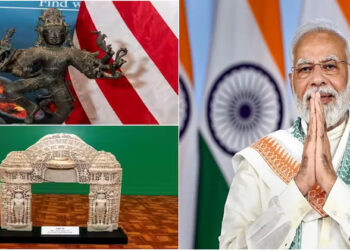 ഭാരതീയർക്ക് ഇവ വെറും ശിലകളല്ല, സംസ്‌കാരത്തിന്റെയും പാരമ്പര്യത്തിന്റെയും ഭാഗമാണ്; കടത്തിക്കൊണ്ട് പോയ പുരാവസ്തുക്കൾ തിരികെ നൽകാൻ യുഎസ്