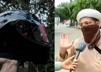 ഇസ്ലാമിക തലപ്പാവ് അഴിച്ചുള്ള നിയമപാലനത്തിനൊന്നും ഞാനില്ല, നിങ്ങൾ വേണമെങ്കിൽ ദിവസവും പിഴയിട്ടോ: ബൈക്ക് യാത്രികന്റെ വീഡിയോ പുറത്ത്