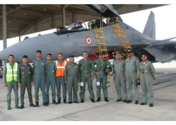 തഞ്ചാവൂർ എയർഫോഴ്സ് സ്റ്റേഷൻ സന്ദർശിച്ച് വൈസ് ചീഫ് എയർ മാർഷൽ; സുഖോയ് പറത്തി പരീക്ഷണം