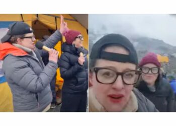 കോമഡി ഷോ എവറസ്റ്റ് കൊടുമുടിയുടെ ബേസ് ക്യാമ്പിൽ ; ലോക റെക്കോർഡ് സ്വന്തമാക്കി രണ്ട് സ്ത്രീകൾ