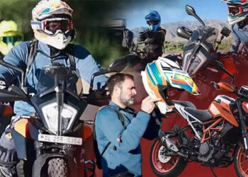 ഒരു തരി മണ്ണ് പുരളാതെ ഡ്യൂക്കിൽ ട്രിപ്പ് തുടരുന്നു; ഇന്ത്യയുടെ ഭൂമി ചൈന കയ്യേറിയെന്ന ജല്പനവുമായി വീണ്ടും രാഹുൽ ഗാന്ധി; ഏത് മണ്ണിലാണിപ്പോൾ കാൽ ഉറപ്പിച്ച് നിൽക്കുന്നതെന്ന് സോഷ്യൽ മീഡിയ