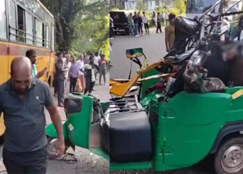 കാസർകോട് സ്‌കൂൾ ബസും ഓട്ടോയും കൂട്ടിയിടിച്ച് അപകടം; അഞ്ച് പേർ മരിച്ചു