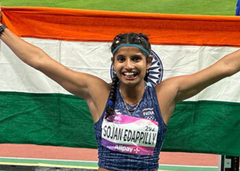 ഏഷ്യൻ ഗെയിംസിൽ വീണ്ടും വെള്ളിത്തിളക്കവുമായി മലയാളി താരം; ലോങ് ജംപിൽ ആൻസി സോജന് മെഡൽ നേട്ടം