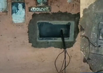 ഇടിമിന്നലിൽ വീടിന് തീപിടിച്ചു; വീട്ടുകാർ രക്ഷപെട്ടത് അത്ഭുതകരമായി; ഇലക്ട്രോണിക് ഉപകരണങ്ങൾ കത്തിനശിച്ചു