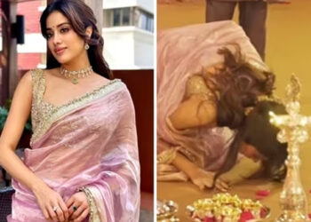 ‘സൗന്ദര്യവും സംസ്‌കാരവും ഒത്തിണങ്ങിയവൾ’ ; ദേവിയെ സാഷ്ടാംഗം വണങ്ങി ജാൻവി കപൂർ; പ്രശംസിച്ച് സോഷ്യൽ മീഡിയ; നവരാത്രി ആഘോഷത്തിന്റെ ചിത്രങ്ങൾ വൈറൽ