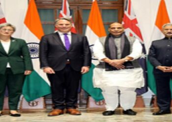 രണ്ടാംഘട്ട 2+2 ചർച്ച നടത്തി ഇന്ത്യയും ഓസ്ട്രേലിയയും; പസഫിക് മേഖലയിലെ സുരക്ഷയും സമാധാനവും അഭിവൃദ്ധിയും ഉറപ്പിക്കാൻ ധാരണ