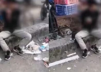 വിശപ്പ് സഹിക്കാന്‍ വയ്യാ……; നടുറോഡിലിരുന്ന് പൂച്ചയെ ഭക്ഷിച്ച് യുവാവ്; ഞെട്ടിത്തരിച്ച് കേരളക്കര