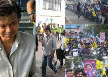 ദളപതി വിജയ് തിരുവനന്തപുരത്ത്; ആരാധകരെ ഇളക്കി മറിച്ച് മാസ് എൻട്രി; കേരളത്തിലെത്തുന്നത് 14 വർഷങ്ങൾക്ക് ശേഷം