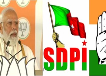 തിരഞ്ഞെടുപ്പ് ജയിക്കാൻ എന്തും ചെയ്യും;  നിരോധിത സംഘടനയുമായി കോൺഗ്രസ് പിൻവാതിൽ ധാരണയിലാണെന്ന് പ്രധാനമന്ത്രി മോദി