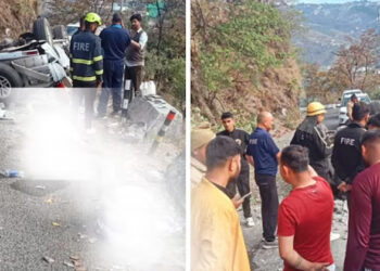 വിനോദയാത്ര കഴിഞ്ഞ് മടങ്ങവേ കാർ നിയന്ത്രണം വിട്ട് കൊക്കയിലേക്ക് മറിഞ്ഞു ; അഞ്ച് മരണം ; ഒരാൾക്ക് പരിക്ക്