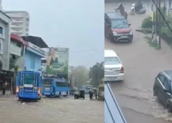 വെള്ളക്കെട്ടിൽ മുങ്ങി തൃശ്ശൂർ ; ഗതാഗതക്കുരുക്ക് രൂക്ഷം ; മേഘവിസ്ഫോടനമെന്ന് സംശയം