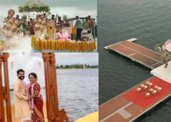 കായലിന് നടുവിൽ വച്ചൊരു കല്യാണം ; വധു നെഹ്‌റുട്രോഫി വള്ളംകളിയുടെ ചരിത്രത്തിലെ ഏക വനിതാ ക്യാപ്റ്റൻ; ചിത്രങ്ങൾ വൈറൽ