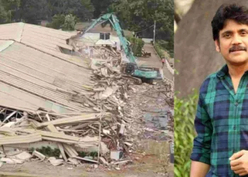 നാഗാർജുനയുടെ കൺവെൻഷൻ സെന്റർ ഇടിച്ച് പൊളിച്ചു; നടപടി തടാകം നികത്തിയതിനെ തുടർന്ന്