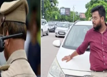 കാർ ഓടിക്കുമ്പോൾ ഇനി സൂക്ഷിക്കുക; ഹെൽമെറ്റ് ഇല്ലാതെ കാർ ഓടിച്ചതിന്, യുവാവിന് പിഴയിട്ട് പോലീസ്