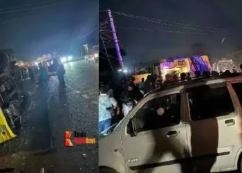 ബെംഗളൂരുവിൽ നിന്ന് കേരളത്തിലേക്ക് വന്ന ബസ് മറിഞ്ഞു; നിരവധി പേർക്ക് പരിക്ക്